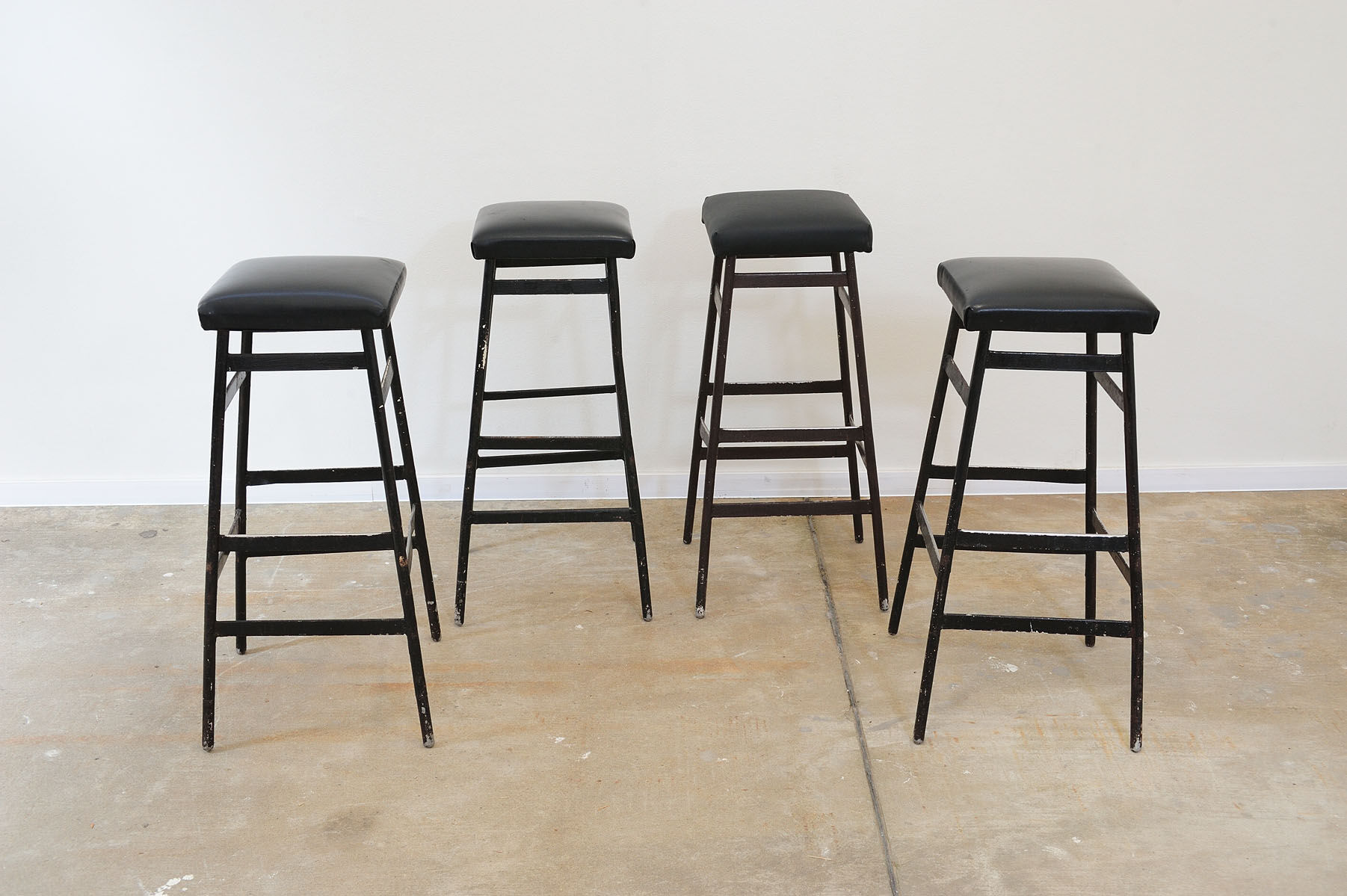 Eastern bloc Bar stools from the 80s, Czechoslovakia, set of 4
