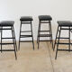 Eastern bloc Bar stools from the 80s, Czechoslovakia, set of 4