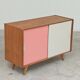 Wooden buffet U 452 pink by Jiri Jiroutek for Intérier Praha 1960