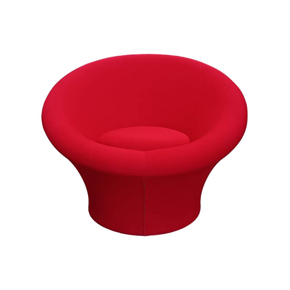 Fauteuil Mushroom rouge par Pierre Paulin