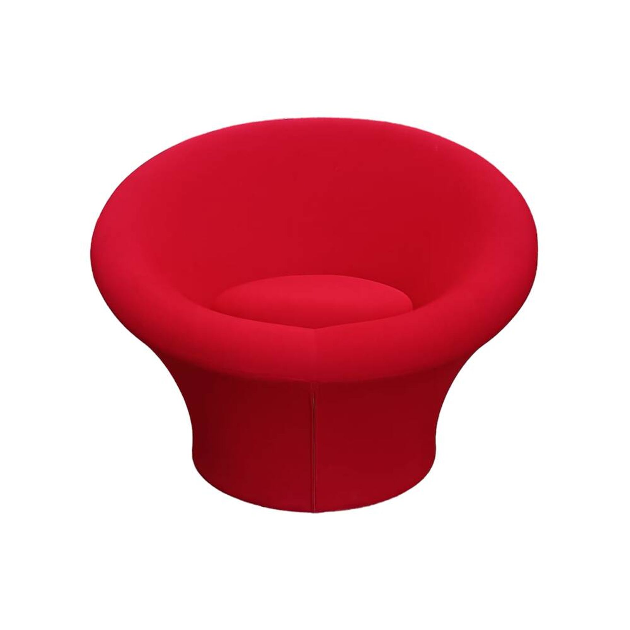 Fauteuil Mushroom rouge par Pierre Paulin