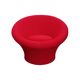 Fauteuil Mushroom rouge par Pierre Paulin