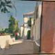 Original Swedish Oil on Canvas – “Town” by Mats Rydstern – Signed – Vintage & Framed – 37 × 49 cm (14.6" × 19.3")