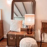 Lampe dame jeanne et rabane