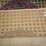 "Vega" Op-Art carpet in the style of Vasarely, 1970s