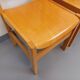 Set of 4 minimalist vintage beechwood chairs from the 80s