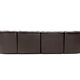 Swiss dark brown patchwork modulair DS-11 sofa by the Desede Design team for DeSede, 1970s