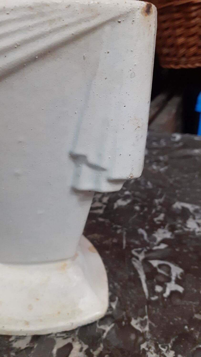 Art deco cast iron planter