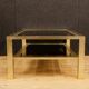 French design coffee table in glass and metal