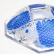 Vintage blue and clear glass ashtray, Italy, 1970s