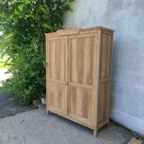 Natural wood cabinet, linen