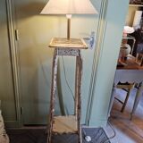 Old selette handcrafted floor lamp
