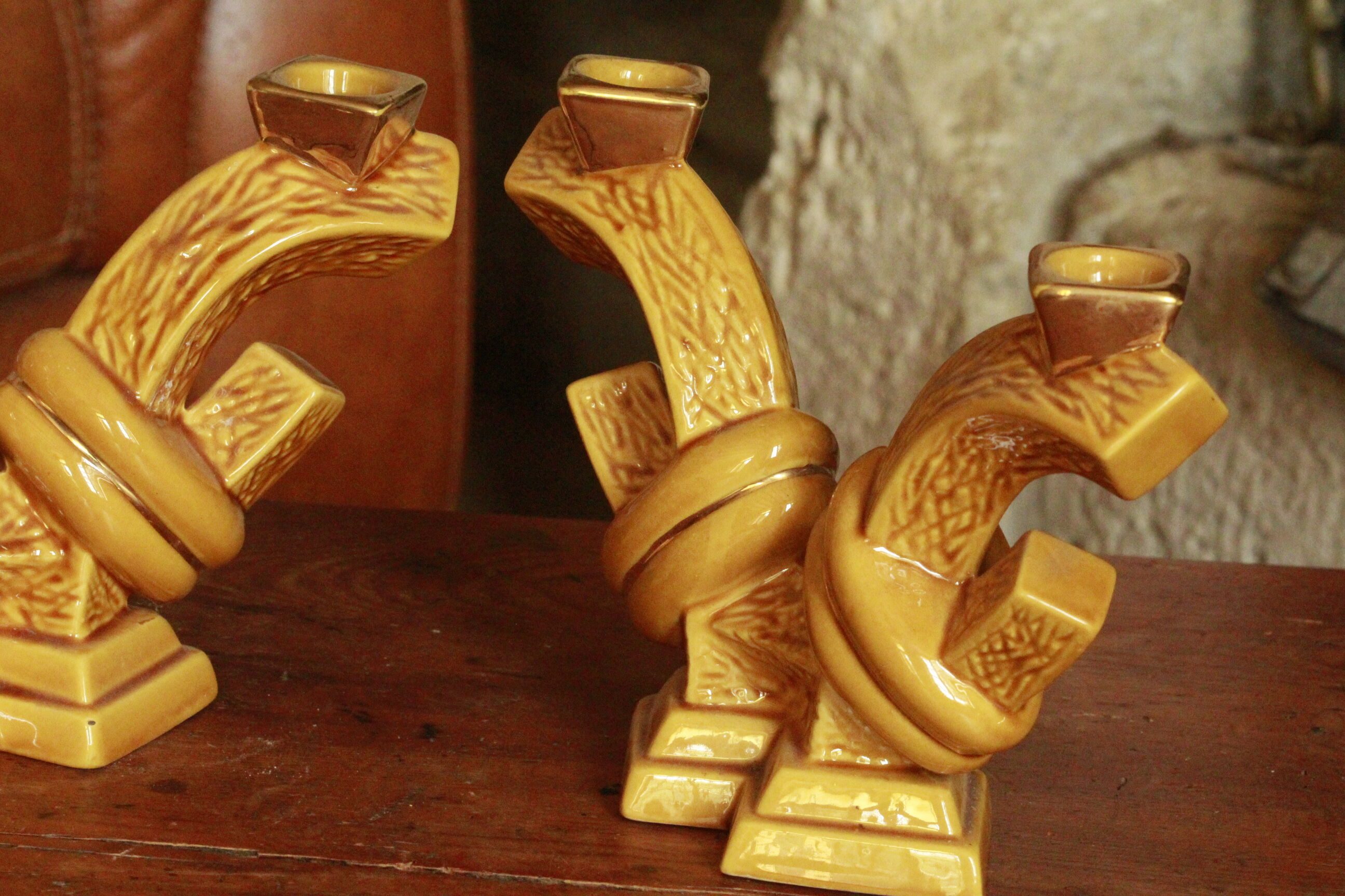 Pair of candle holders
