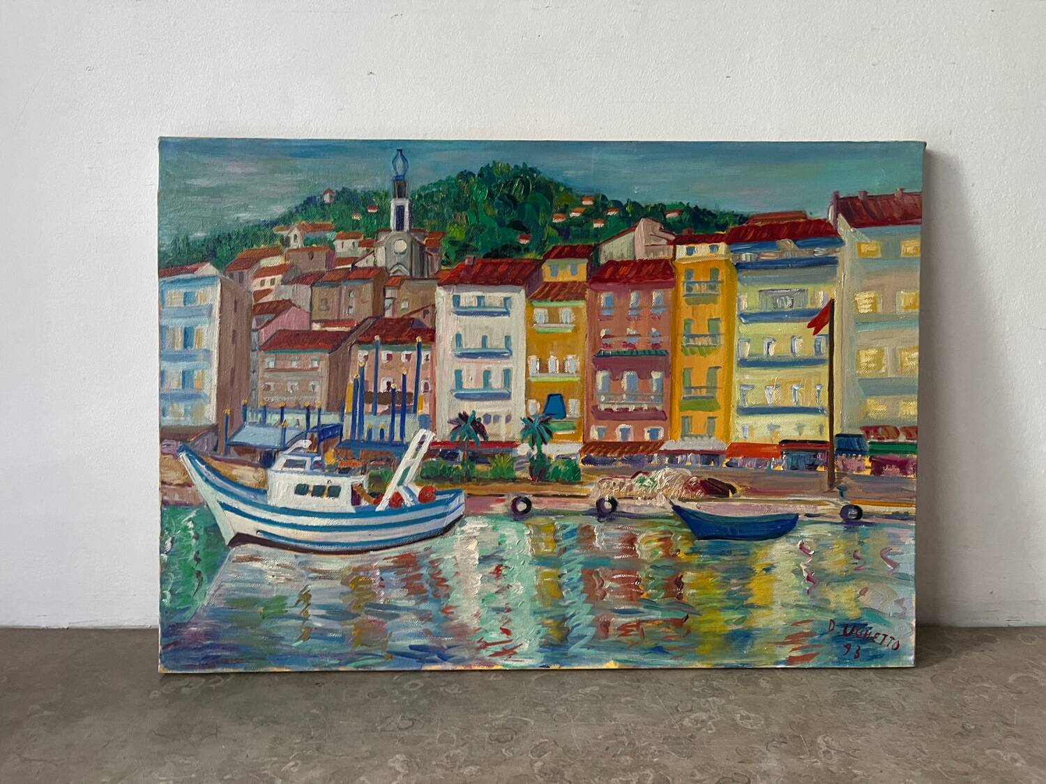 The marine quay in Sète, signed D Maisonnave Ughetto.