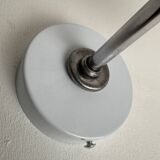 VINTAGE METAL AND OPALINE WALL LIGHT