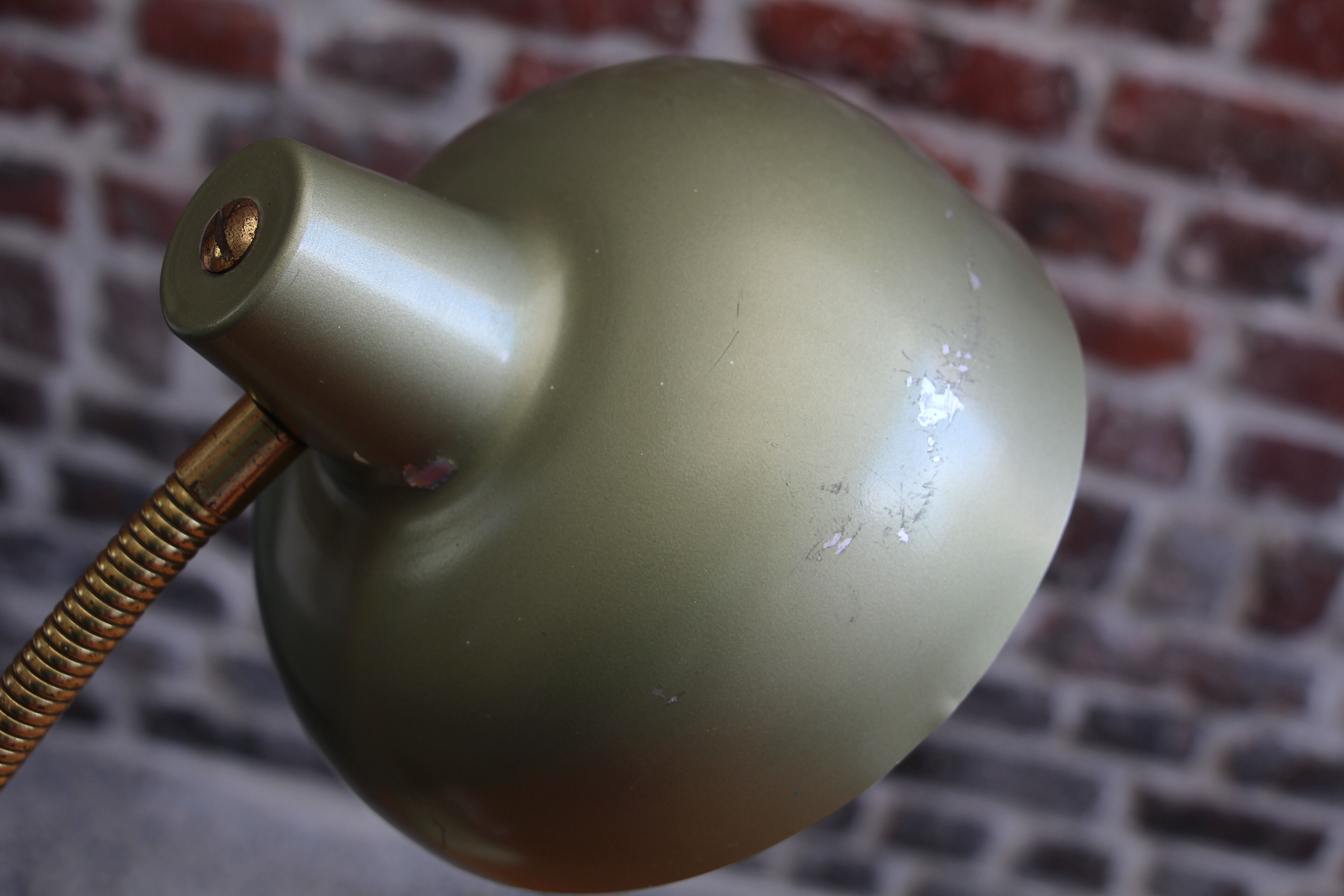 Green desk lamp 70's