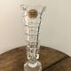 Vintage soliflor vase in Arques crystal, new in box