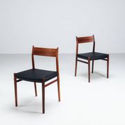Arne Vodder model 418 dining chairs in rosewood Sibast Mobler Denmark 1960