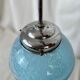 Clichy blue glass globe chandelier 1950 - 1960