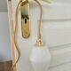 Paire de lampes baladeuses en verre dépoli