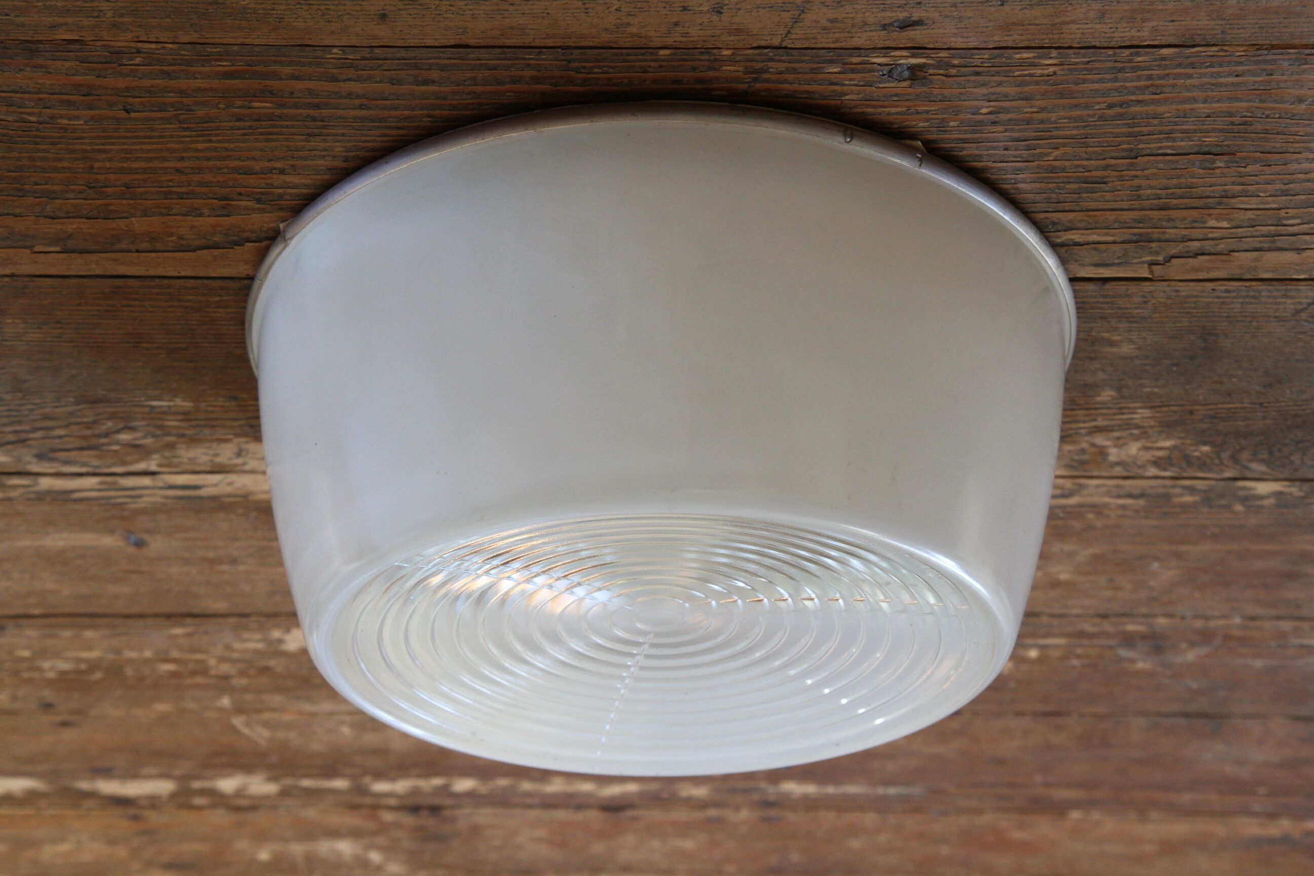 Holophane glass ceiling light - 34 cm