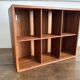 Vintage wall shelf in Scandinavian/Danish teak – 6 compartments – 1960s