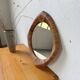 Woven wicker mirror French Riviera 1960