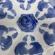 Chinese covered pot, box, jewelry box, pumpkin, white porcelain, China blue plant decor