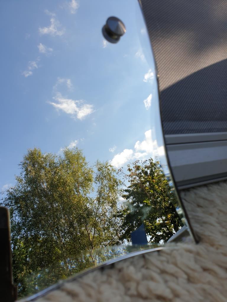 Mirror moustache Art Deco 1940 copper silver