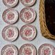 9 assiettes à dessert Ridgway Ironstone Staffordshire England Clifton