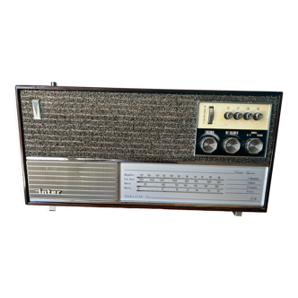 Transistor radio from the 70s, inter brand, for mid century modern apartment decoration