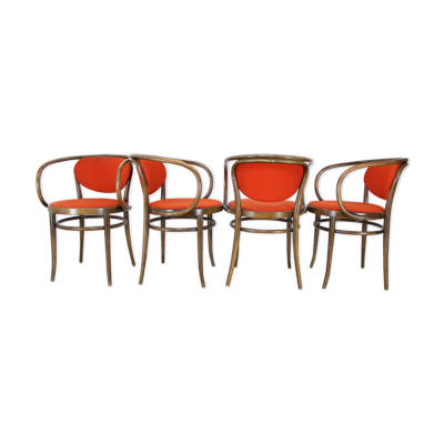 Chaises bistrot bois courbé dit ''Le Corbusier