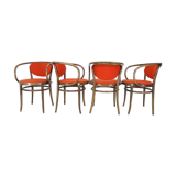 Chairs bistro curved wood called "Le Corbusier"
