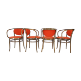 Chaises bistrot bois courbé dit "Le Corbusier"