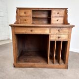 Solid oak shop counter