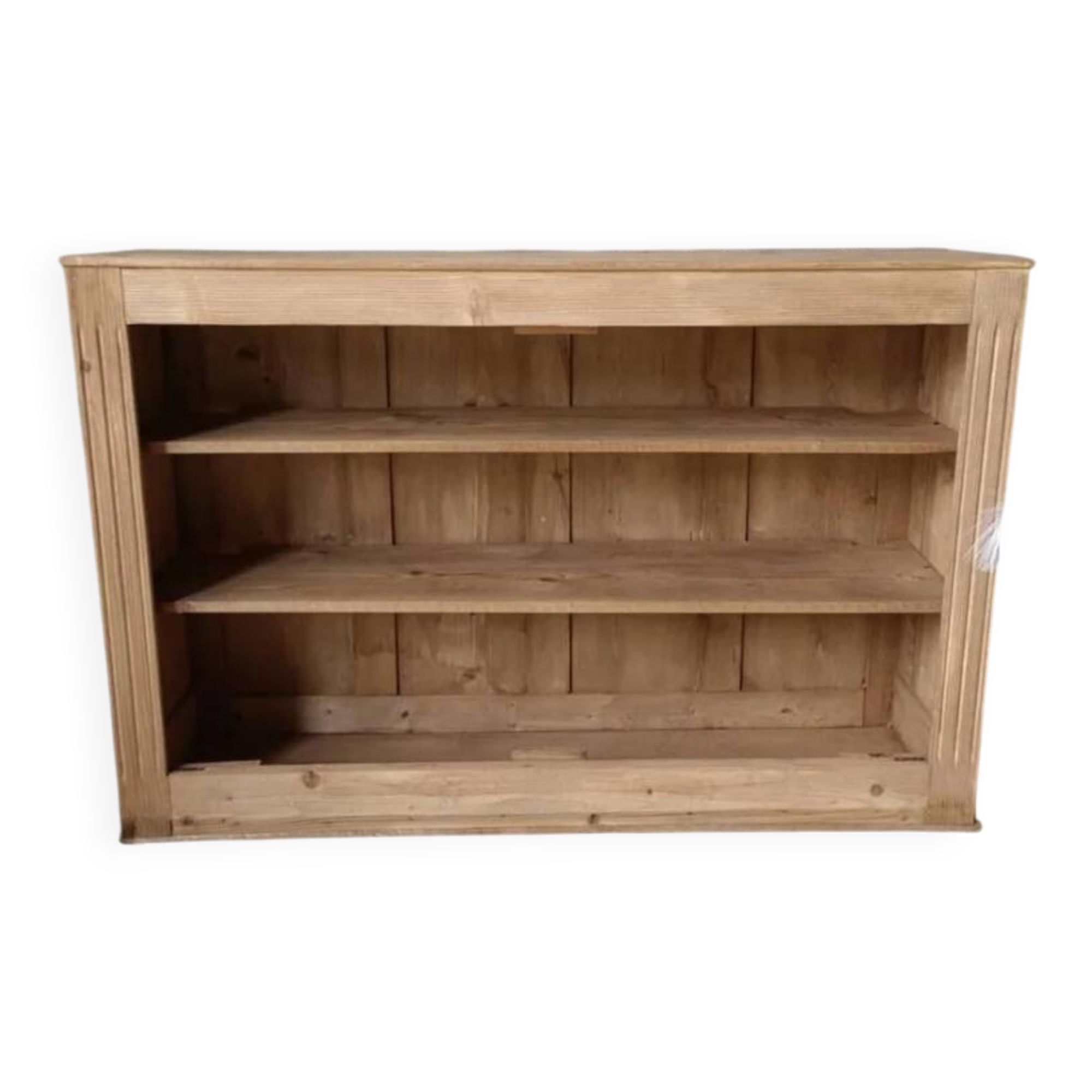 Open wooden chest of drawers