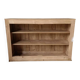 Open wooden chest of drawers