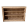 Open wooden chest of drawers