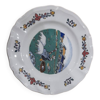 Breton country plate G. Geo Fourrier the Breton spinner