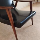 Fauteuil scandinave vintage années 70
