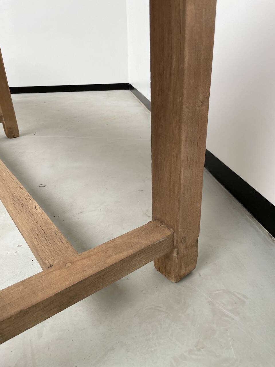 Oak console farm table 3m