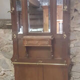 Wooden and brass cloakroom