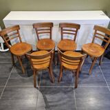 6 Baumann bistro chairs, 1960s