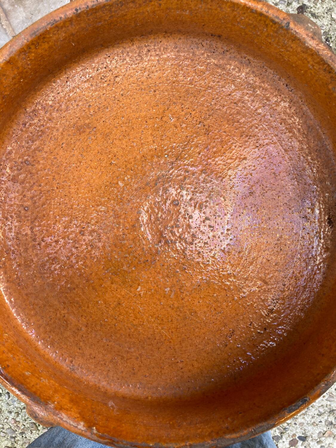 South-West glazed earthenware dish