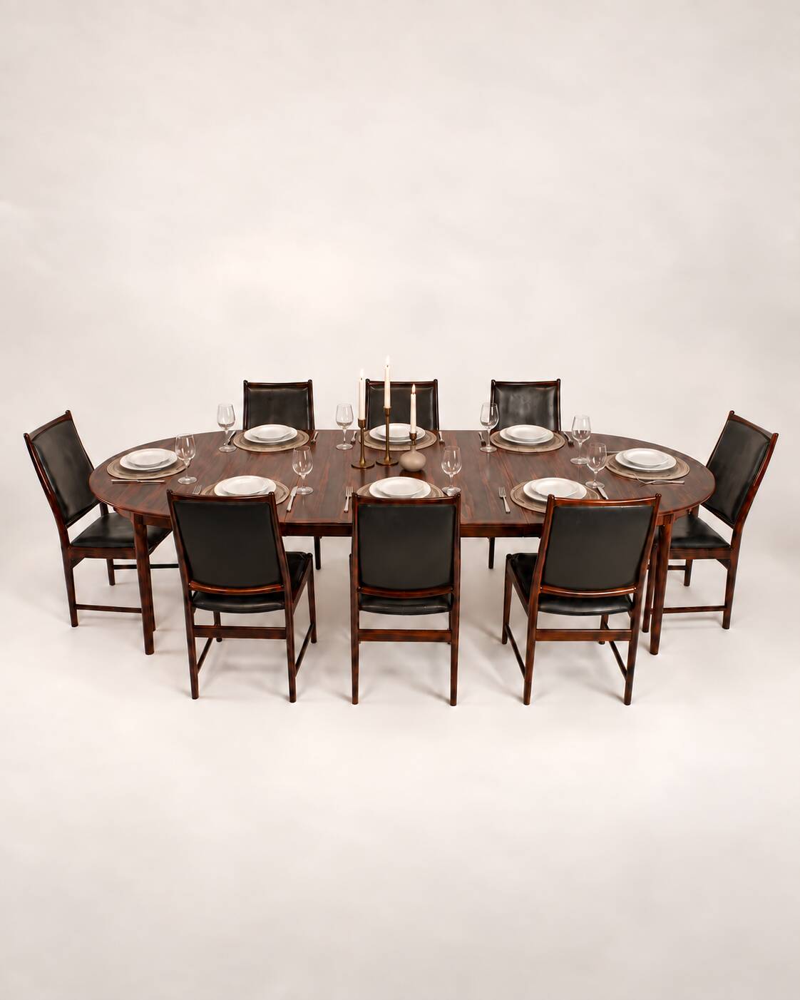 Torbjorn Afdal rosewood dining table model Darby
