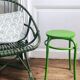 Tabouret métal et bois