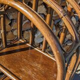 Rattan shelf bookcase