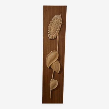 Vintage Scandinavian Teak Wall Decoration