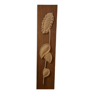 Vintage Scandinavian Teak Wall Decoration