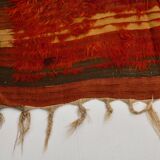 4x11 Red & Orange Handmade %100 Wool Moroccan Runner Rug, 128x346Cm